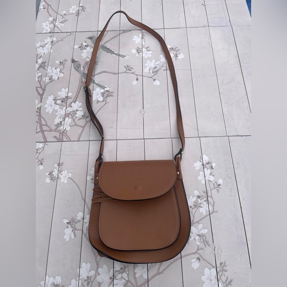 Florence Leather Brown Bag - Picture 1 of 7